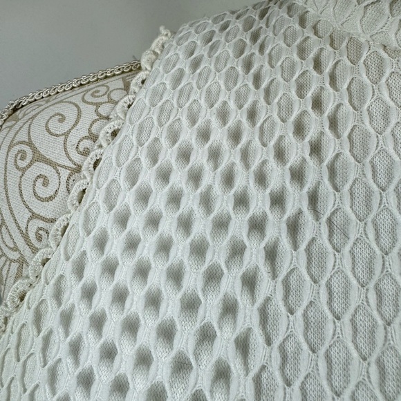 Vintage 70s Size Small Blue Gingham High Neck Sleeveless Maxi Dress Embroidered - Picture 7 of 9